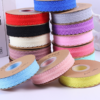 Lace trim ribbon polyester chiffon ribbon