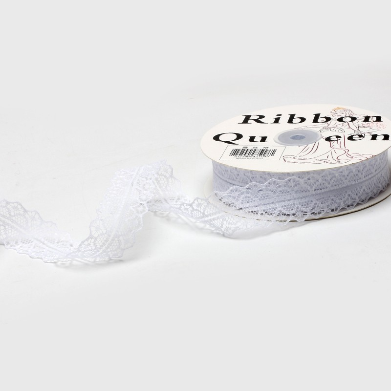 Lace trim ribbon polyester chiffon ribbon