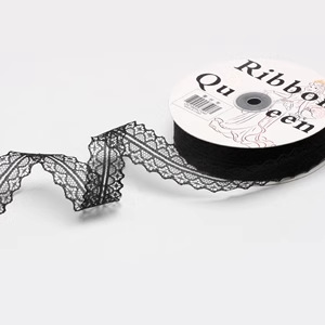 Lace trim ribbon polyester chiffon ribbon