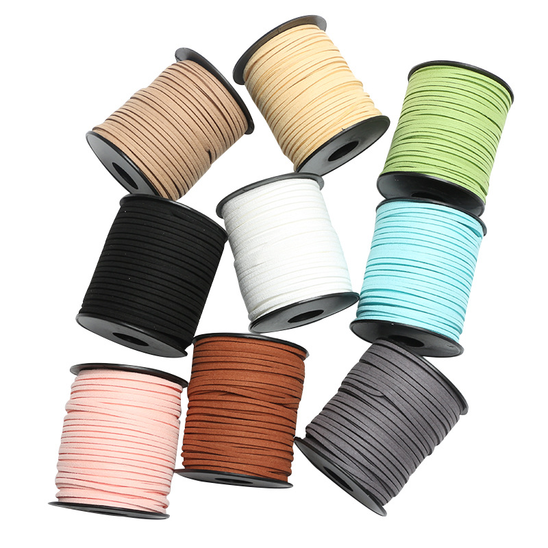 Korean deerskin rope, 0.3mm, colorful floral rope