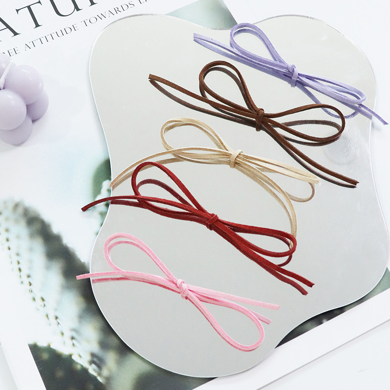 Korean deerskin rope, 0.3mm, colorful floral rope