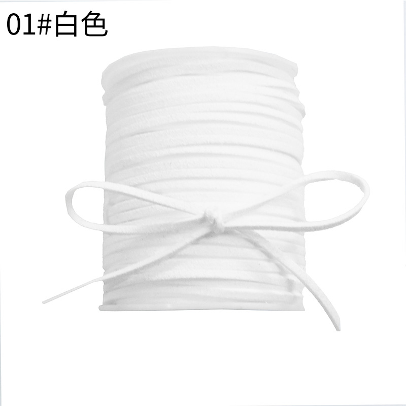 Korean deerskin rope, 0.3mm, colorful floral rope