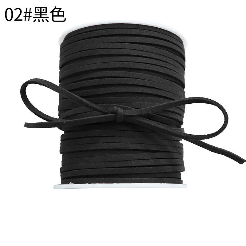 Korean deerskin rope, 0.3mm, colorful floral rope