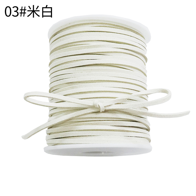 Korean deerskin rope, 0.3mm, colorful floral rope
