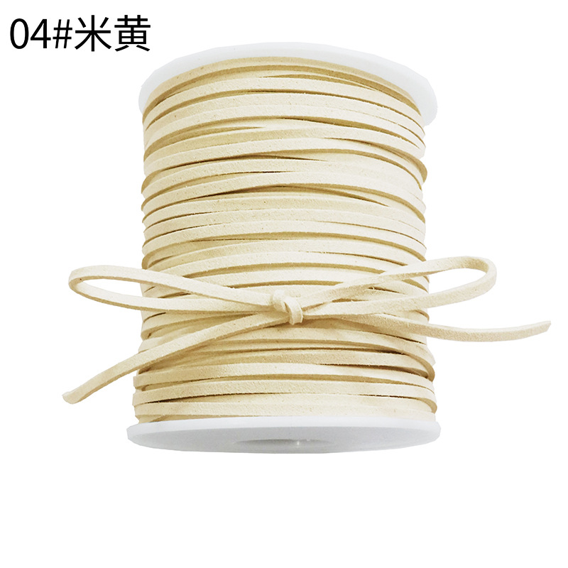 Korean deerskin rope, 0.3mm, colorful floral rope