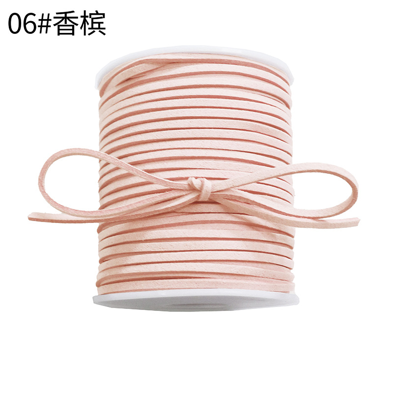 Korean deerskin rope, 0.3mm, colorful floral rope