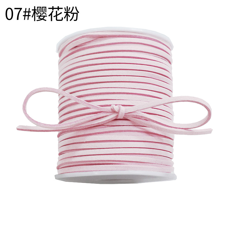Korean deerskin rope, 0.3mm, colorful floral rope