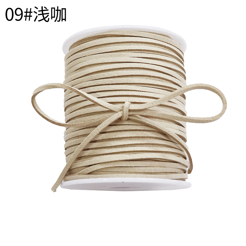 Korean deerskin rope, 0.3mm, colorful floral rope