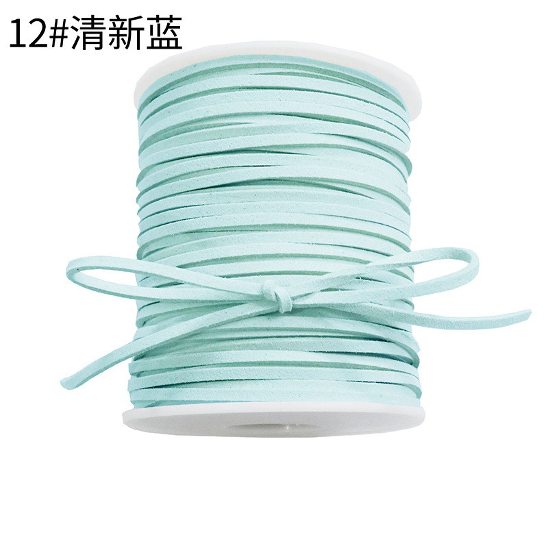 Korean deerskin rope, 0.3mm, colorful floral rope