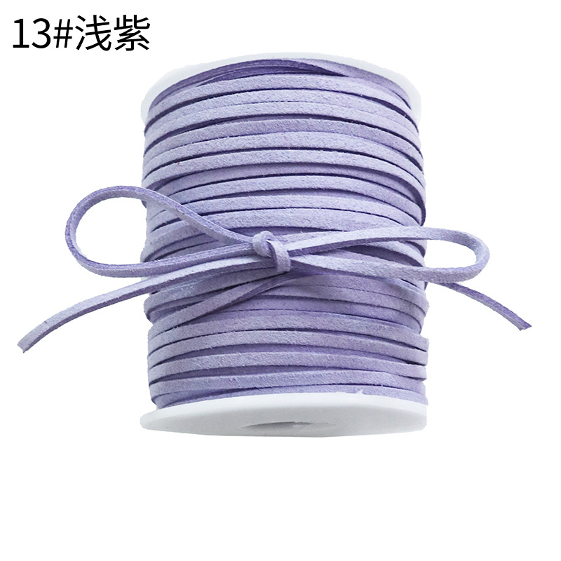 Korean deerskin rope, 0.3mm, colorful floral rope