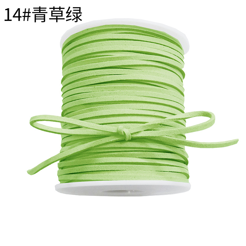 Korean deerskin rope, 0.3mm, colorful floral rope