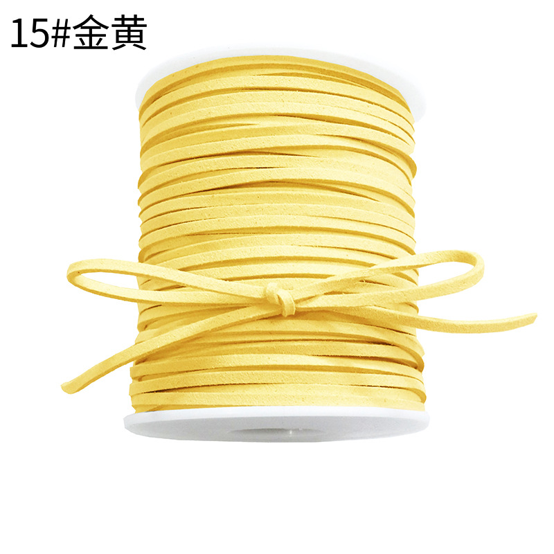 Korean deerskin rope, 0.3mm, colorful floral rope