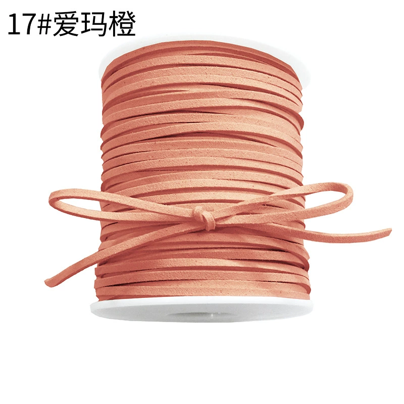 Korean deerskin rope, 0.3mm, colorful floral rope
