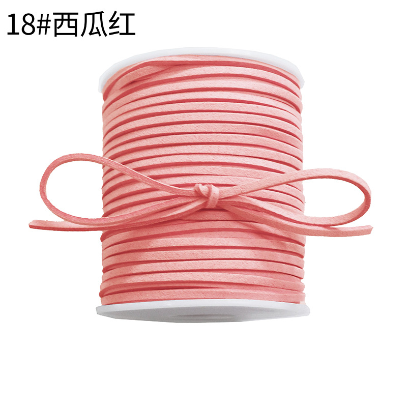 Korean deerskin rope, 0.3mm, colorful floral rope