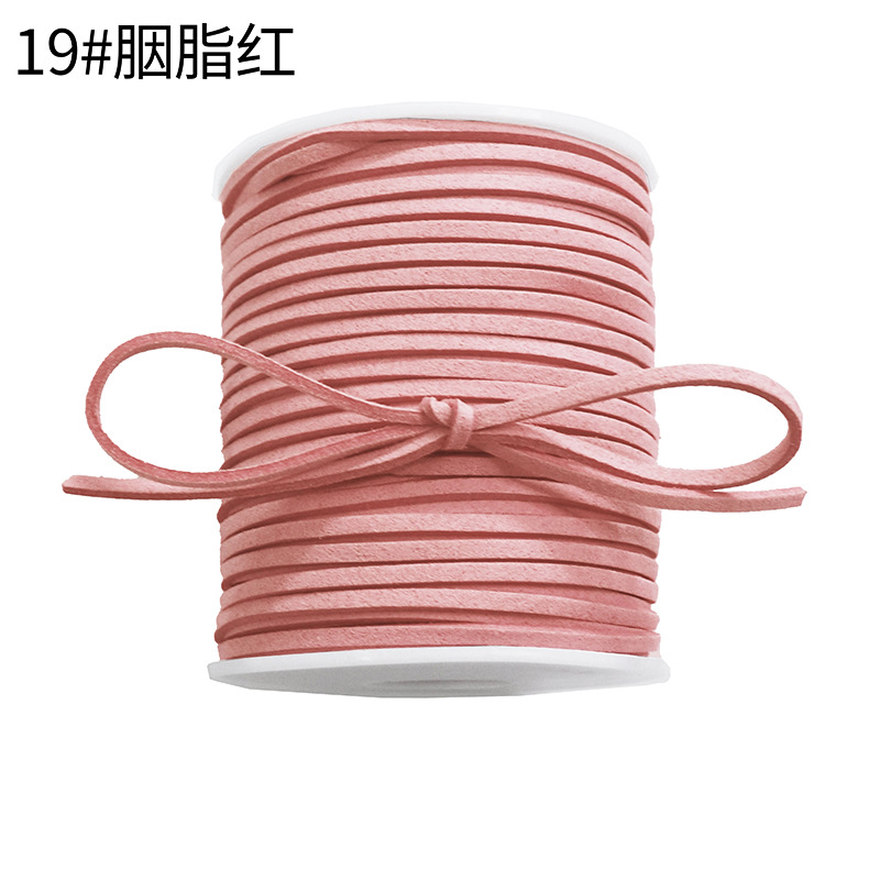 Korean deerskin rope, 0.3mm, colorful floral rope