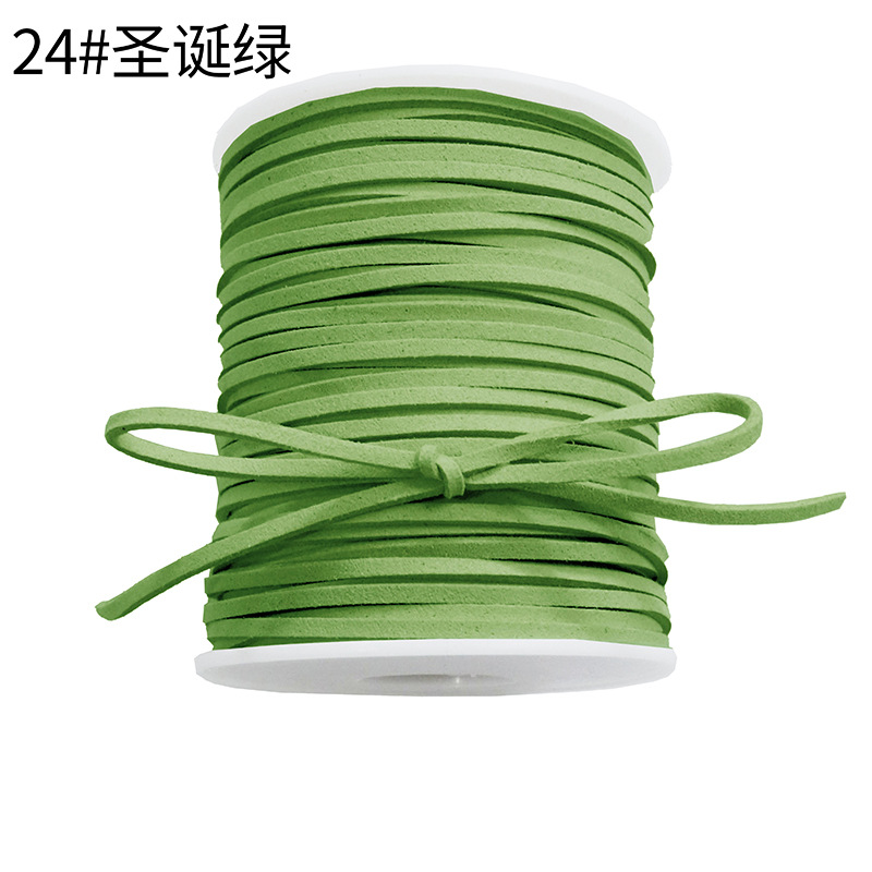 Korean deerskin rope, 0.3mm, colorful floral rope