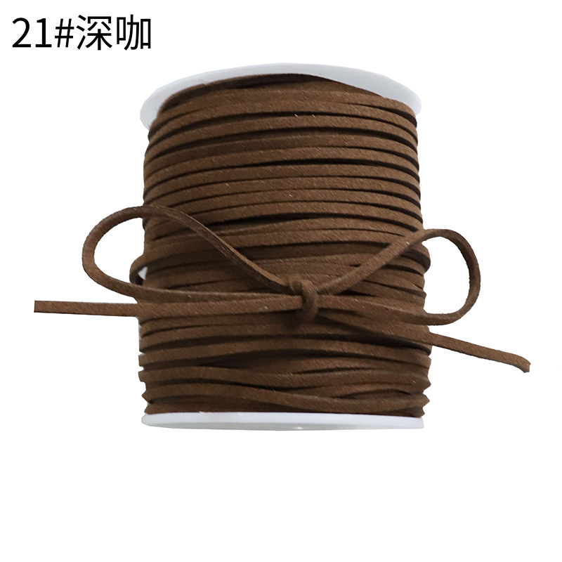 Korean deerskin rope, 0.3mm, colorful floral rope
