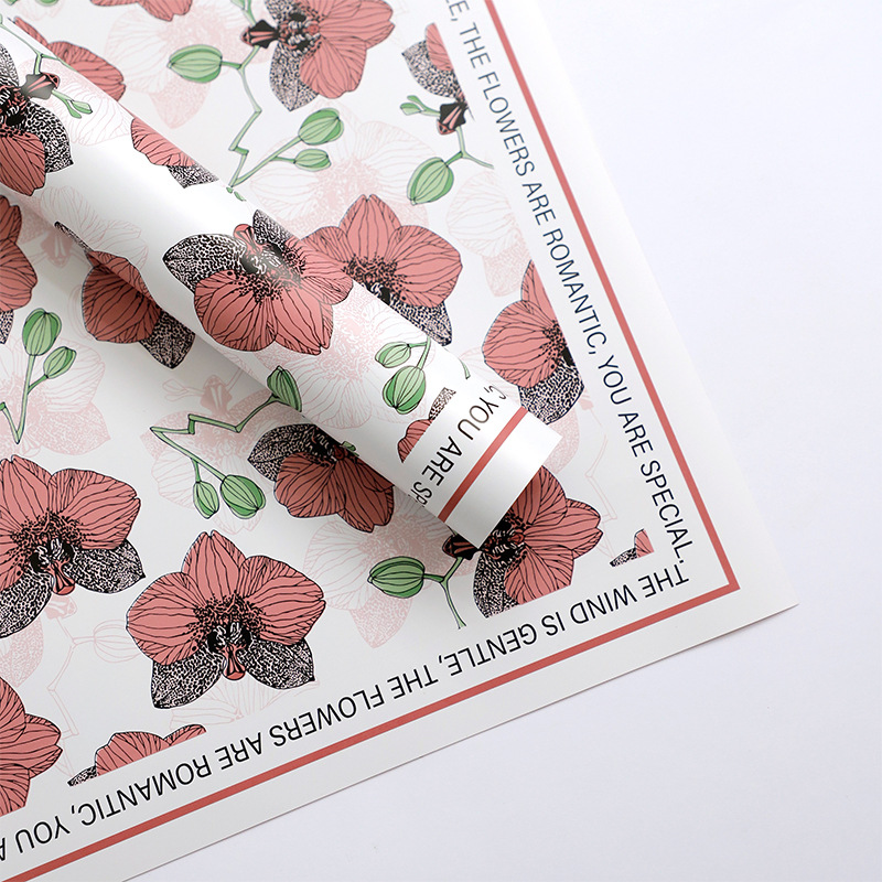 Phalaenopsis orchid flower wrapping paper