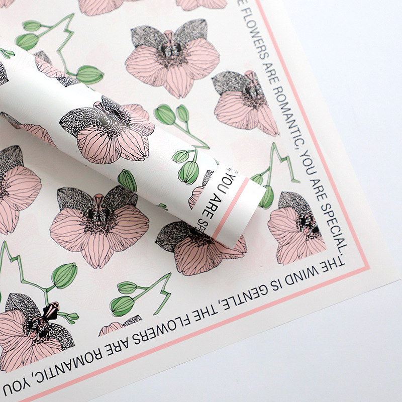 Phalaenopsis orchid flower wrapping paper