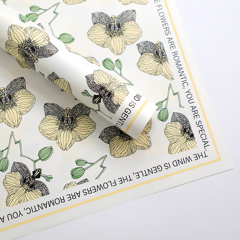 Phalaenopsis orchid flower wrapping paper
