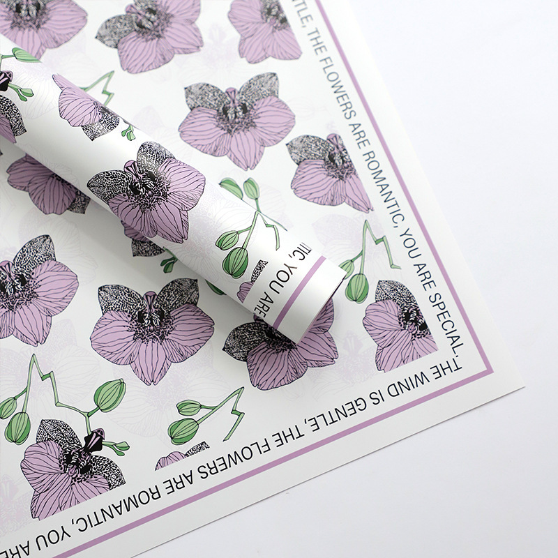 Phalaenopsis orchid flower wrapping paper