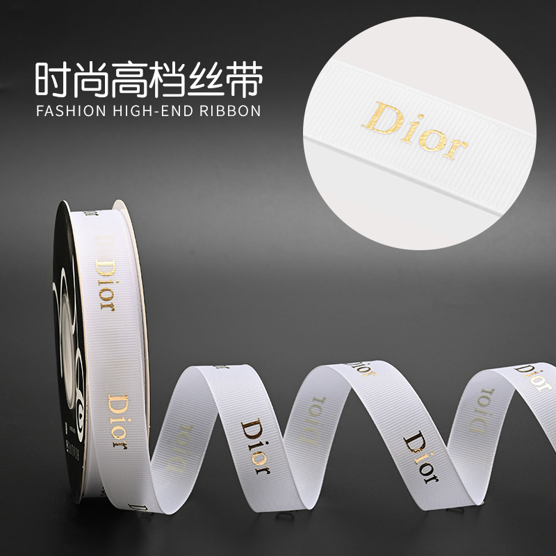 Hot stamping ribbed ribbon