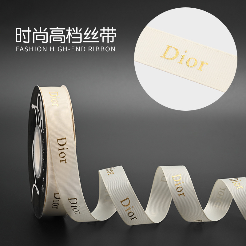 Hot stamping ribbed ribbon