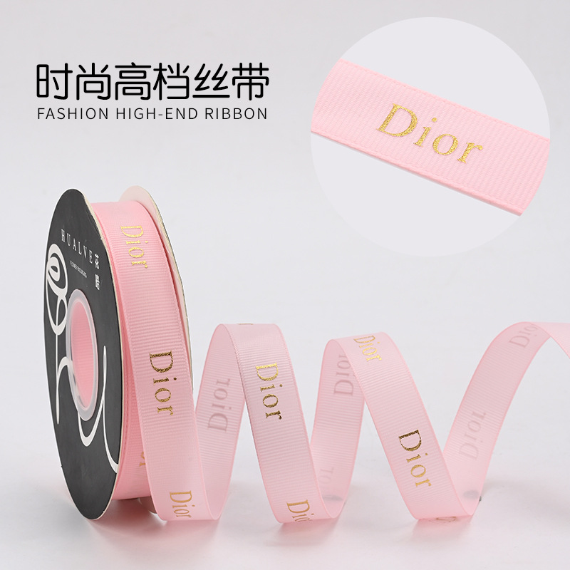 Hot stamping ribbed ribbon