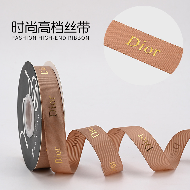 Hot stamping ribbed ribbon