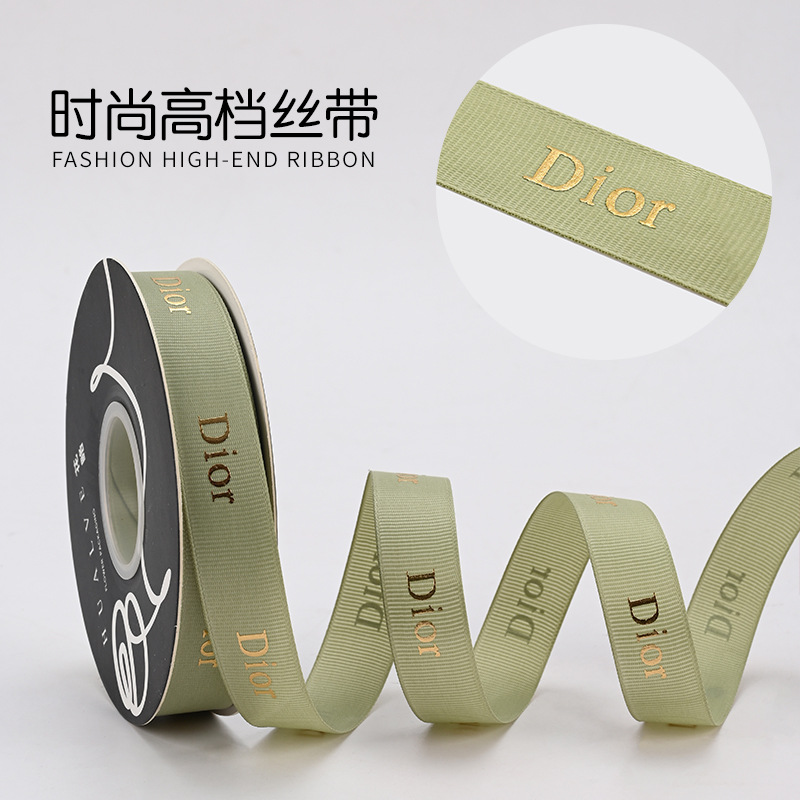 Hot stamping ribbed ribbon