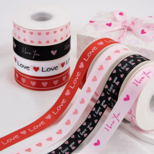 Flower wrapping ribbons 2.5cm x 20 yards