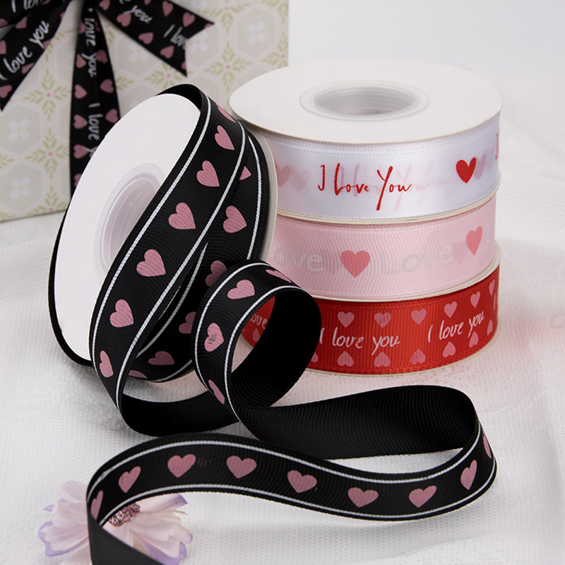 Flower wrapping ribbons 2.5cm x 20 yards