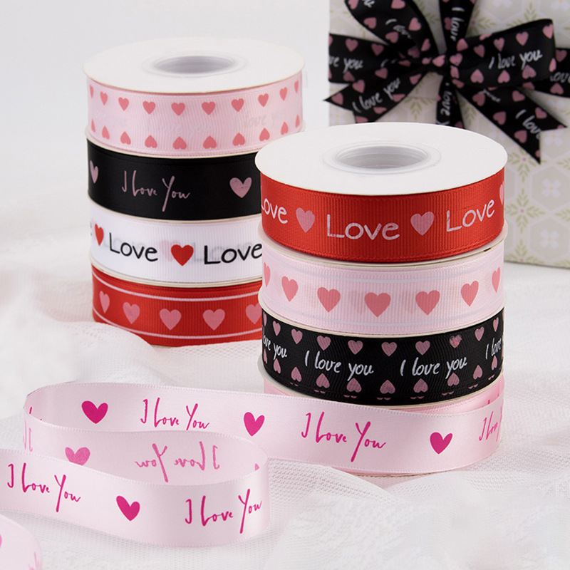 Flower wrapping ribbons 2.5cm x 20 yards