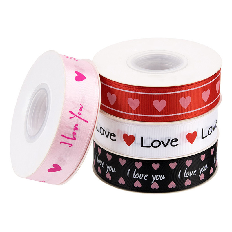 Flower wrapping ribbons 2.5cm x 20 yards